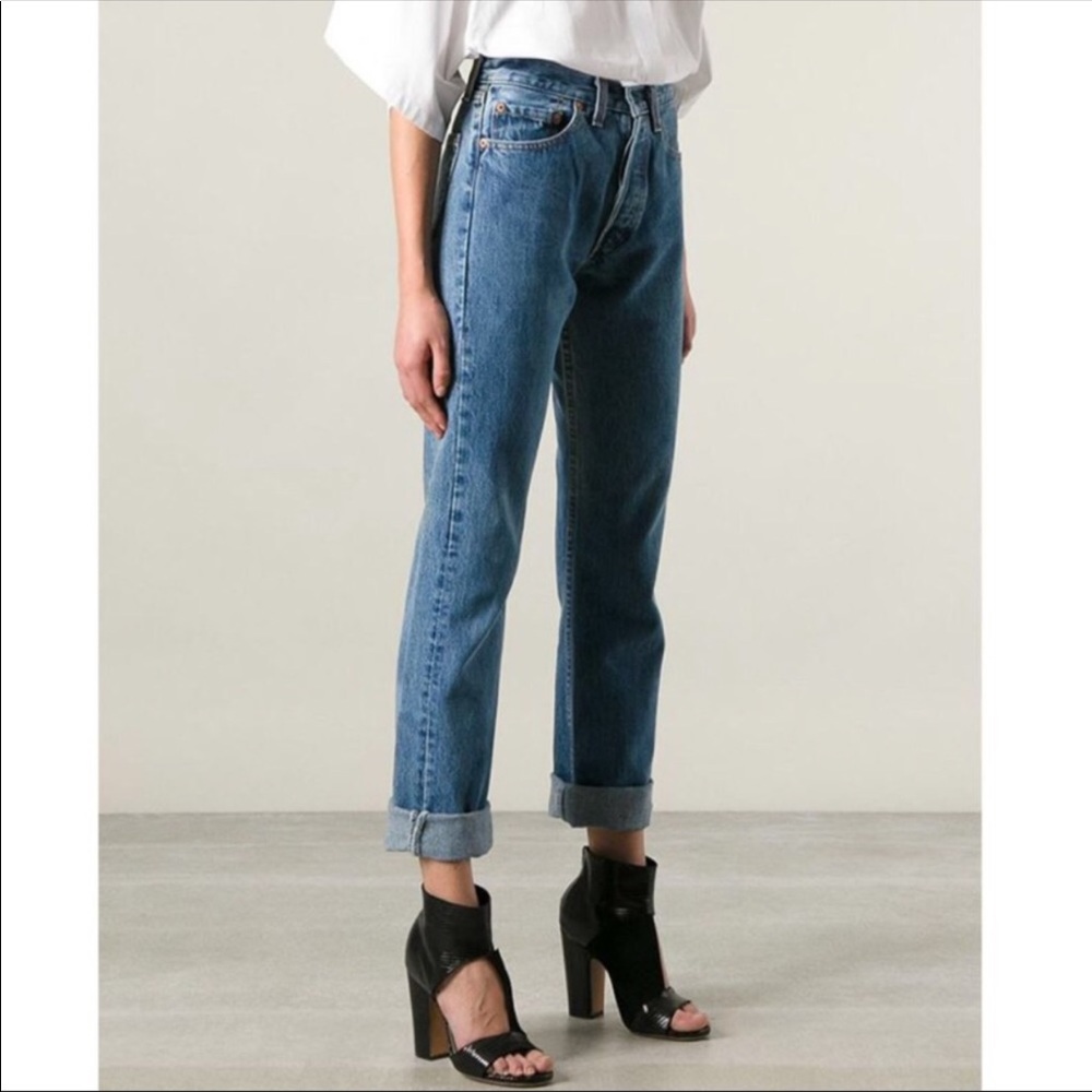 High Waited Mom Levi 550 Relaxed Fit Jeans - Picture 1 of 7